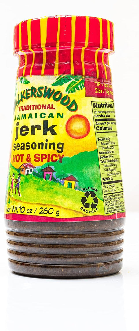 WALKERSWOOD JERK SEASONING 10OZ - HOT & SPICY - Uplift Things