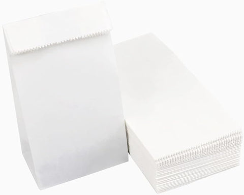 WHITE PAPER BAGS 1LB 50 PCS - Uplift Things